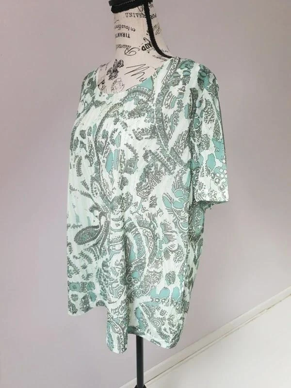 Mint green 2-in-1 fluid blouse C&A Canada – Size L / XL – photo 2